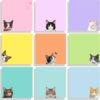 Wholesale Colorful cat-shaped tear-off high-adhesion sticky notes