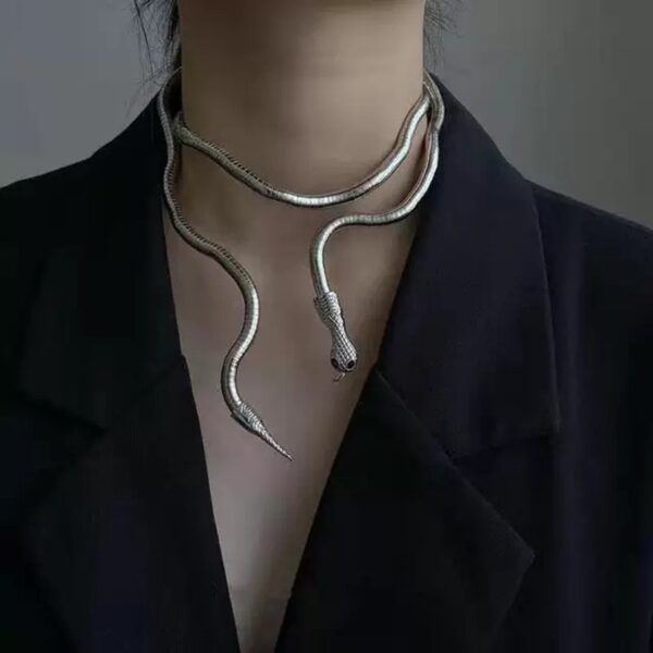 Wholesale Shape Snake Sense Adjustable Snake Bone Necklace