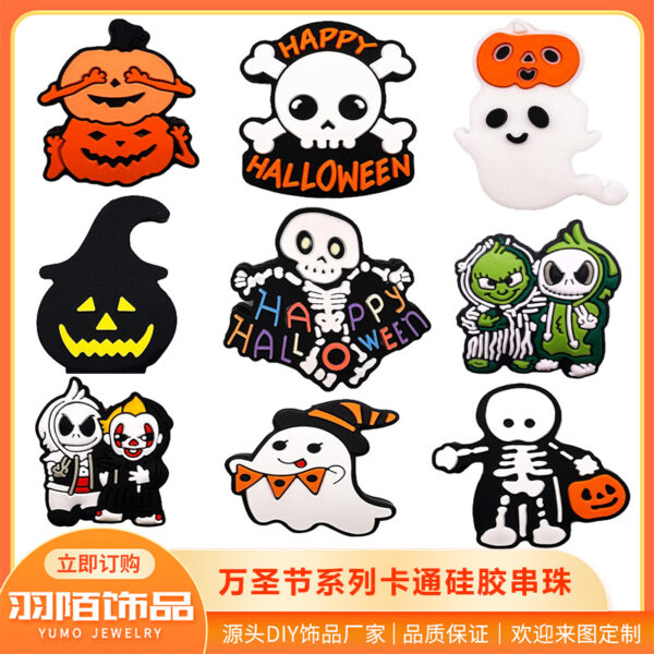 Wholesale 30pcs Halloween Cartoon Festival Cute DIY Accessories Beads