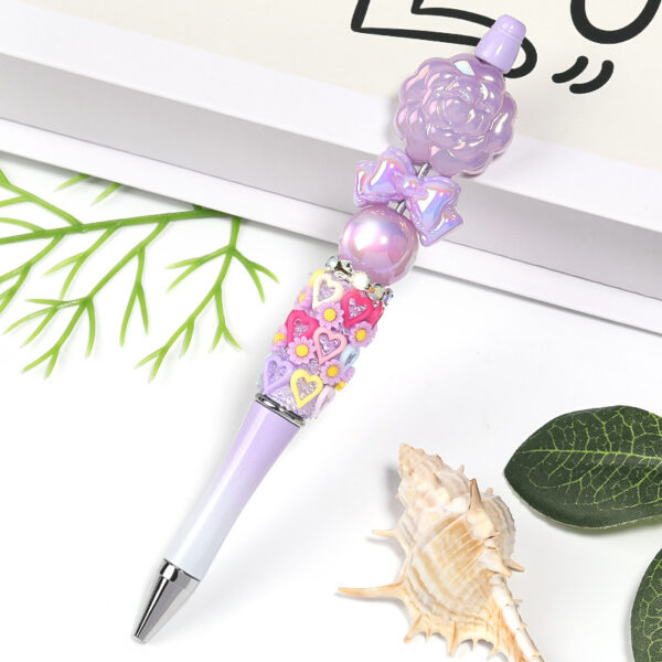 Wholesale Cross-border Acrylic Colorful Shell Round Beads Straight Beads Beads DIY Handmade Hair Rope Car Hanging Accessories