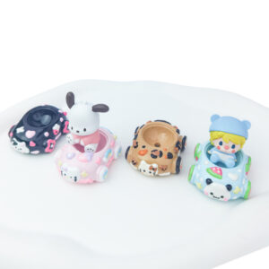 Wholesale TikTok Explosions Hand-made Diy Through-hole Beaded Mobile Phone Chain Sliding Hand-painted Kitty Big Car Beaded Pen Accessories