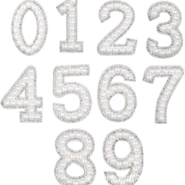 Wholesale Hot stamping pearl digital embroidery DIY Patches