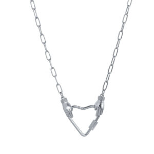 Silver Heart-Shaped Necklace