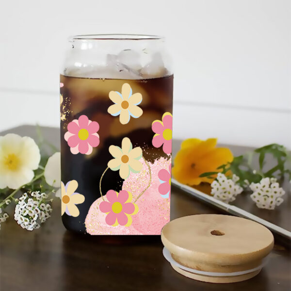 Wholesale Cartoon Fresh Floral Theme 16oz Cup UV DTF Wraps