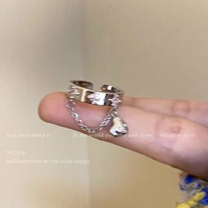 Wholesale Sweet Cool Chain Tassel Ring