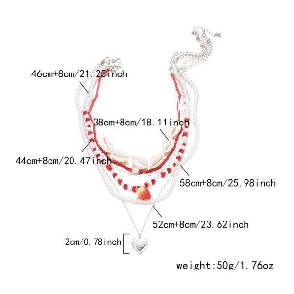 O1CN01VwOyD51VUxRzbakjf_2212503332657-0-cib Wholesale Strawberry Set Necklace Pink Valentine's Day Necklace