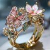O1CN01VyDnDS1HAtR7mCHXi_3969550718-0-cib Wholesale Butterfly Flower Open Oil op Ring