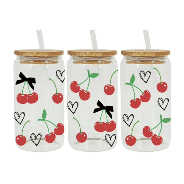 Wholesale UV Transfer Paste Glass Crystal Label Crystal Paste Cross-border Special Paste for 16oz Glass Cup 23cmX11cm