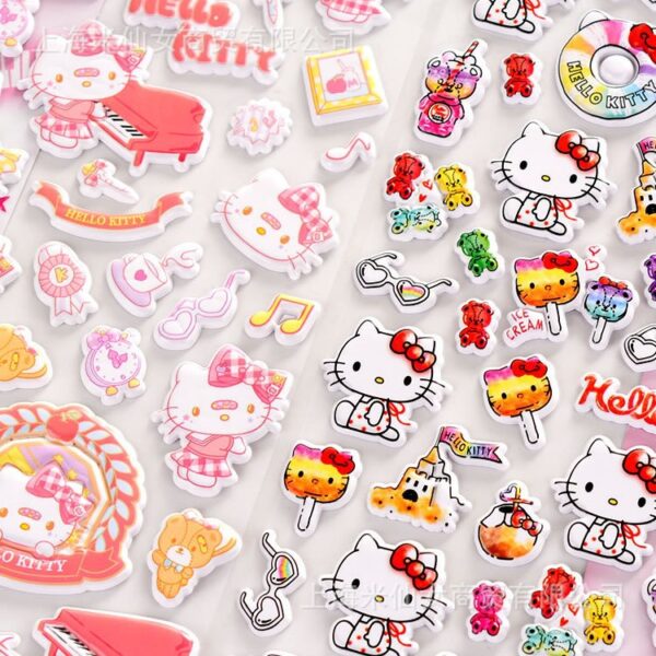 Wholesale Shin Le ATH Sanrio Genuine HELLOKITTY Hello Kitty Sticker Children Girl Stereo Bubble Sticker