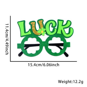 LUCK Alphabet / Irish Festival Glasses