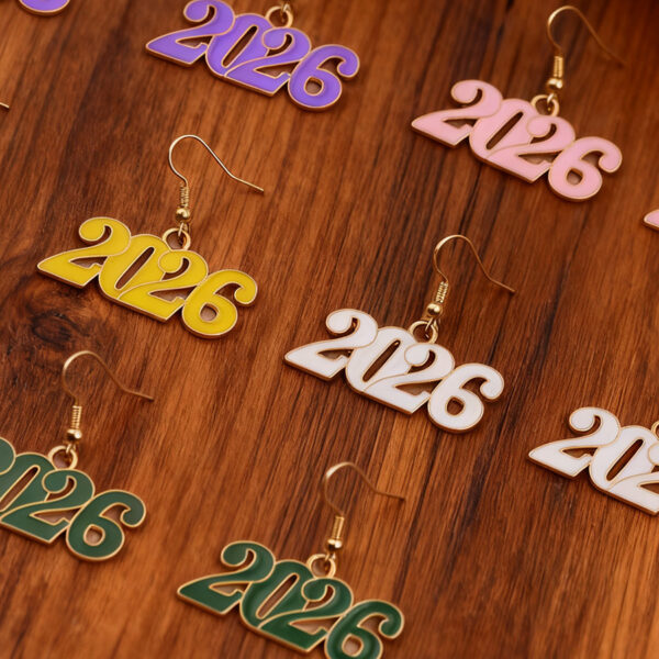 Wholesale 2026 Celebrating Digital Colored Earrings