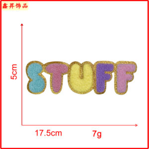 Heated melt glue*color*stuff*one-piece letters*height 5cm