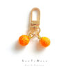 Wholesale Handmade Orange Lemon Ft Metal Keychain