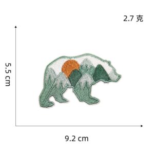 Polar bear cloth sticker 7#