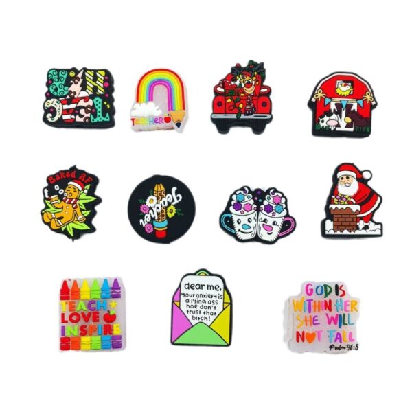 O1CN01W4eI6X2FO3iTLxVlL_2216349148869-0-cib Wholesale 10pcs Creative Cartoon Education Series Silicone Beads