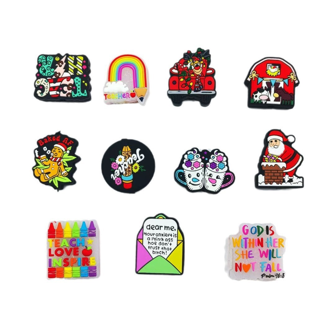 Wholesale Creative Cartoon Education Series Silicone Beads