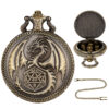 Wholesale Retro Flying Dragon with Dice Pocket Watch