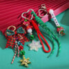 Wholesale Christmas Atmosphere Keychain Pendant Woven Lanyard Bag Keychain