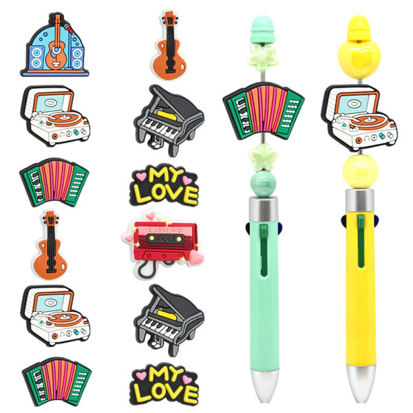 Wholesale Random 100pcs DIY Personalized Creative Teacher Student Music Focal Beads