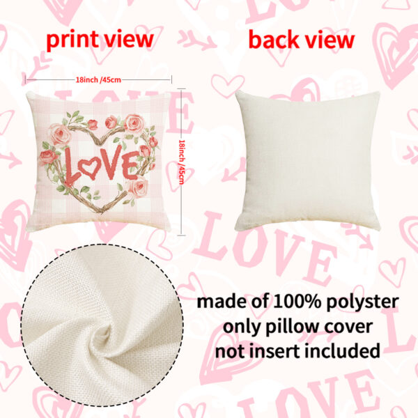 O1CN01WAmjPe2BnTK6WKnuS_4183138383-0-cib Wholesale Pink With Printed Design Versatile Linen Material Valentine's Day Pillow Cover