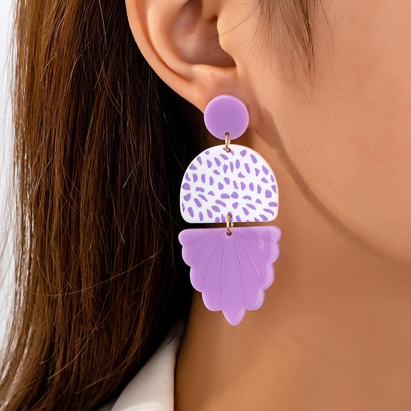 Wholesale Leopard and Zebra Symbols Acrylic Earrings