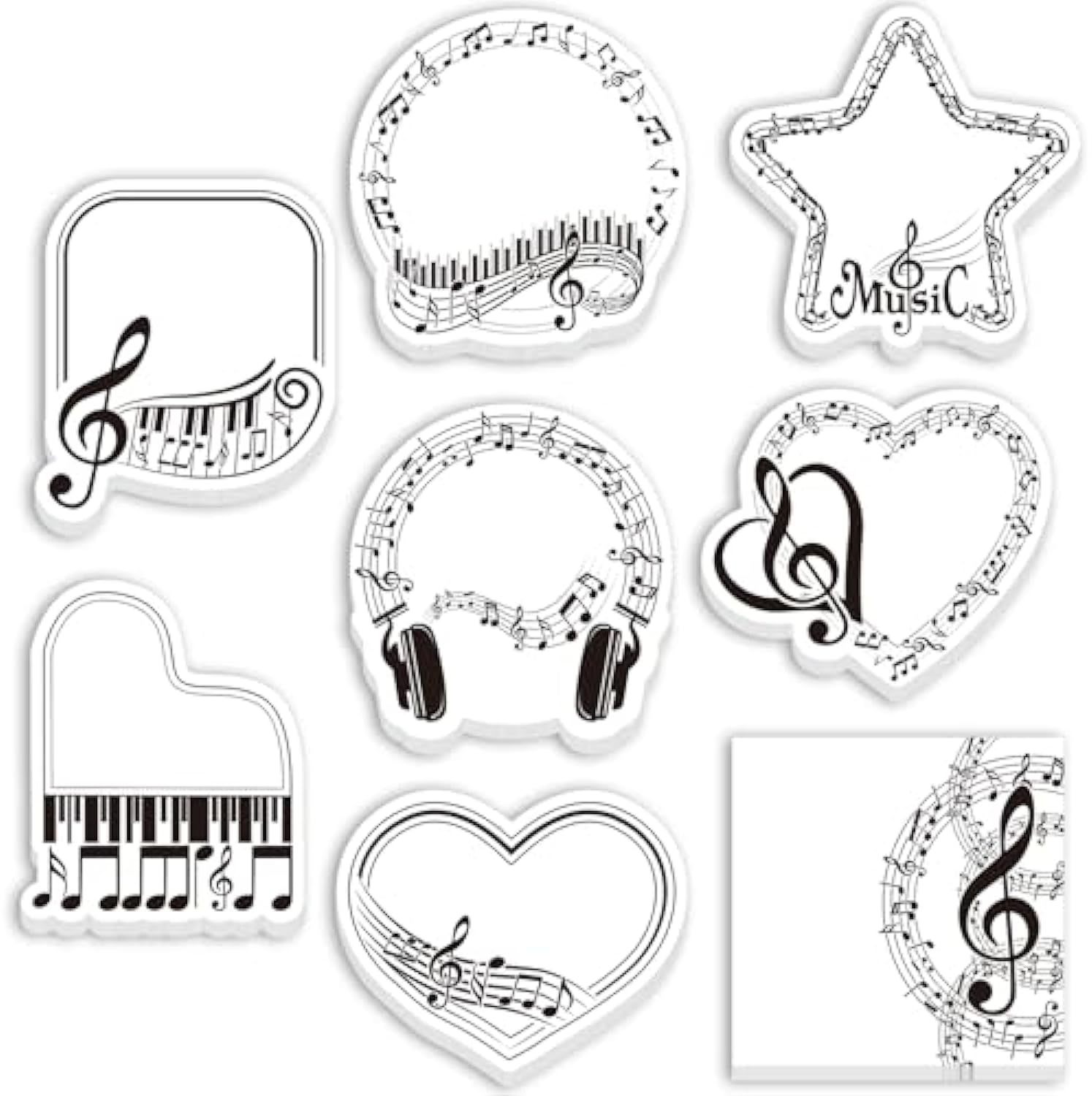 Wholesale Piano st-It Note Note Sticker Stationery Stickynotes Note Set