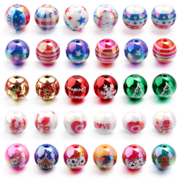 O1CN01WDjHOO1uPnEdtRWNz_3712796030-0-cib Wholesale Color coated straight hole printed acrylic round beads