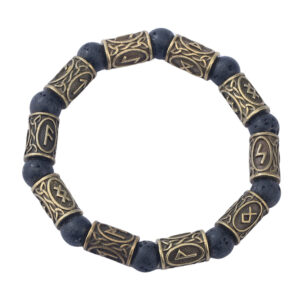 10 beads + 10 bronze runes / Rune pattern random