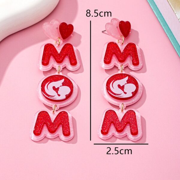 O1CN01WGNmmQ2F775qD4x6i_2217900038832-0-cib Wholesale Earrings Mother's Day Love Letter Long Earrings Mother
