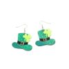 O1CN01WGaf4Y1K1DyY1JHgE_2863701103-0-cib Wholesale St. Patrick's Day Shamrock Hat Letter Rainbow Acrylic Earrings