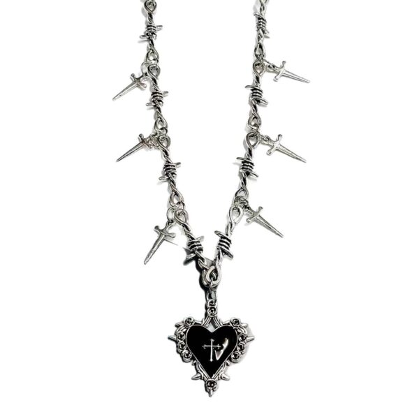 Wholesale Girl Wind Love Sword Thorn Necklace