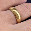 Wholesale polish rounded plain Stainless Steel Rings