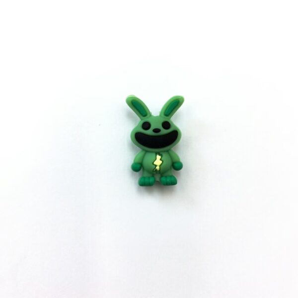 Wholesale 10pcs 3D Large Mouth Rabbit Silicone Cute Cartoon DYI Beads