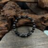 Wholesale Obsidian and Hematite Beaded Bracelet