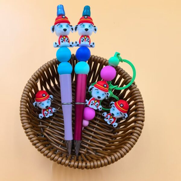 Wholesale 10pcs 3D Silicone Cute Cartoon Beads