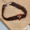 Wholesale Maillard color sweet and cool heart lace choker