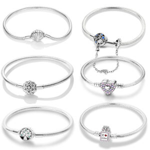 Wholesale Sea Star Shell Sea Turtle Silver Plated Bracelet