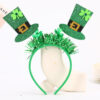Wholesale St. Patrick's Day Green Clover Hat Headband