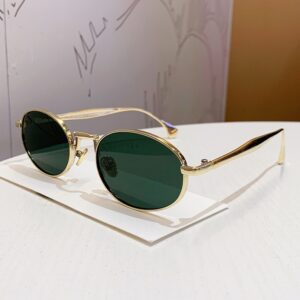 Gold frame green film