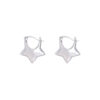 Wholesale creative personality simple smooth five-pointed star earring