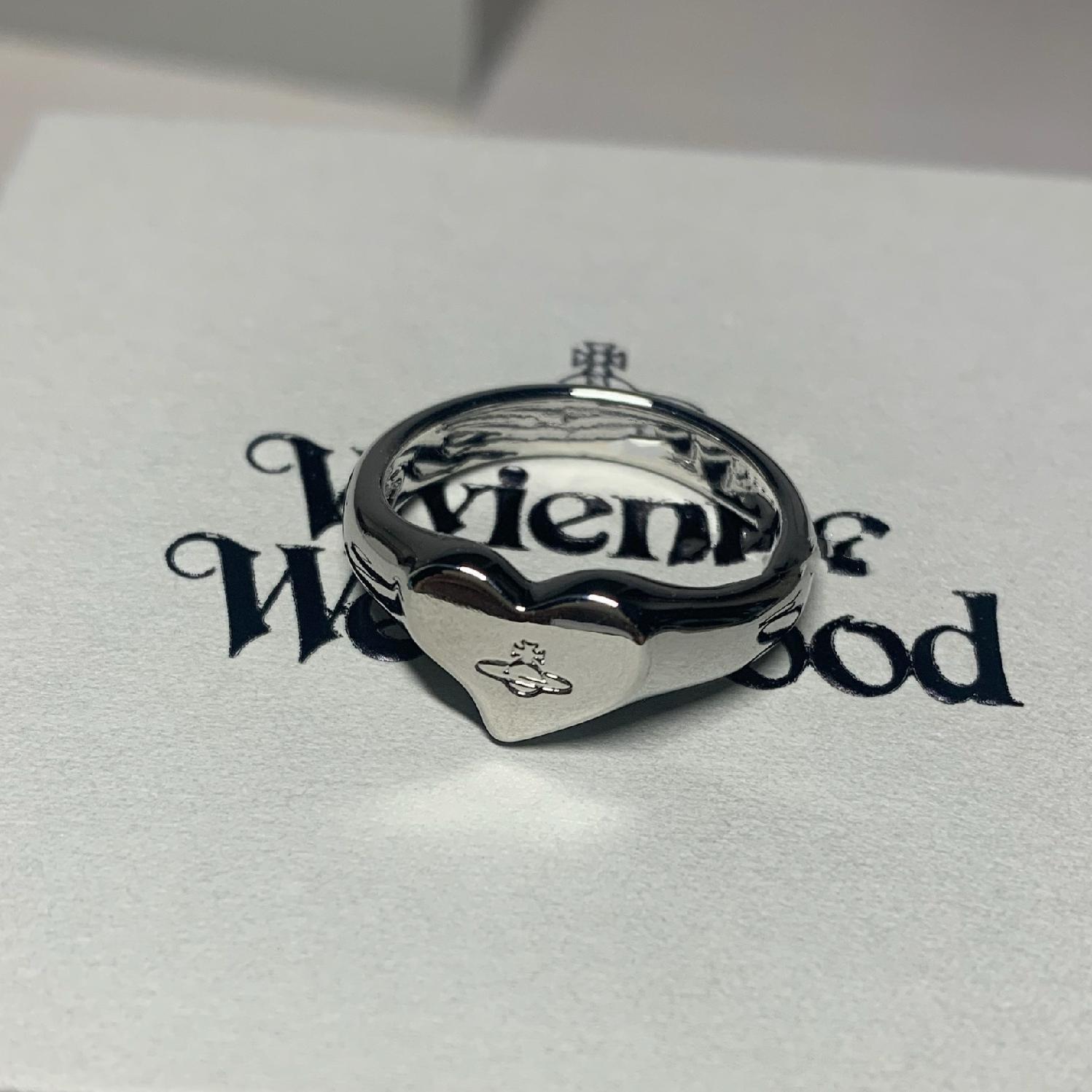 Wholesale Heart shaped Saturn opening retro electroplated ring