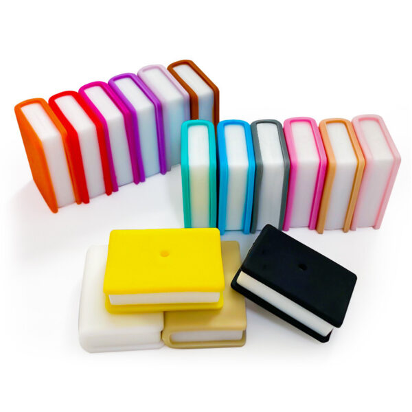 Wholesale colorful stacked book rectangular books Focal Beads