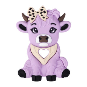 Purple bow high ground cow teether