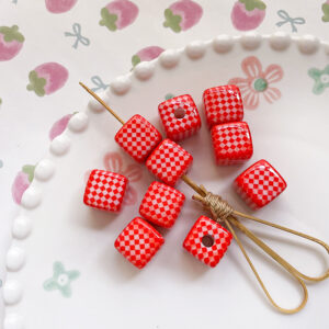 7 # Orange-red square style (one piece)