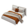 O1CN01WYqC4p24hmsmJ6X8m_2212776247423-0-cib Wholesale Indoor small furniture mini bed cream style double bed