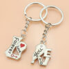 Wholesale Valentine's Day Silver Love Word Metal Keychain