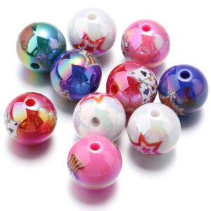 Clowns. / Diameter 15.5mm, hole 2.7mm (10 pcs/pack)