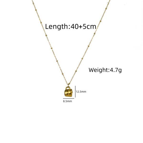 Wholesale Three-Dimensional Chili Crab Stainless Steel Oil Drop Necklace