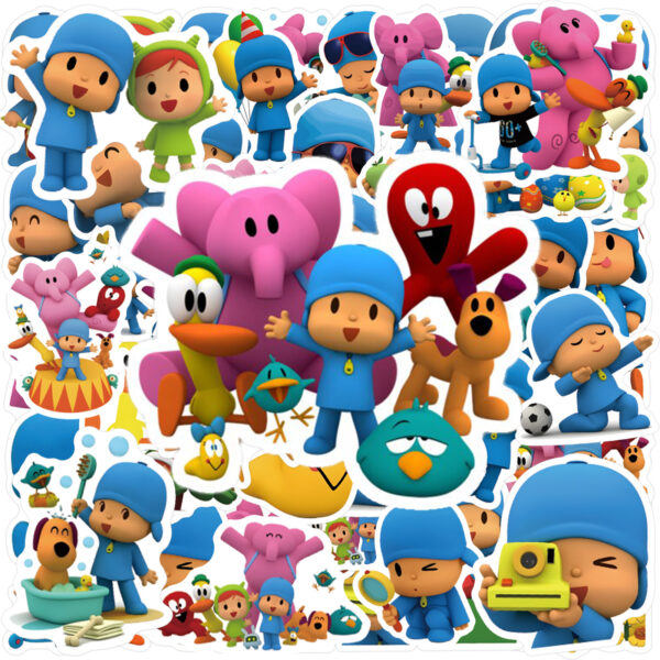 Wholesale 55 Cute Cartoon Animated Waterproof Vinyl Stickers