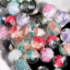 Wholesale High-transparency, color-blocked butterfly-shaped loose beads/acrylic beads